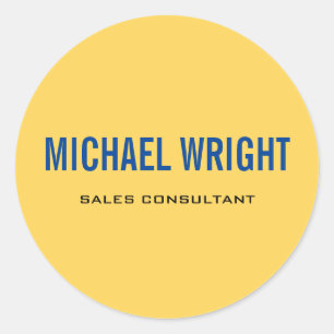 Adesivo Nome Simples Simples Simples de Simples Amarelo Az