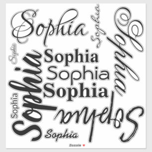 Adesivo Nome Tipografia