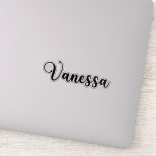 Adesivo Nome Vanessa - Caligrafia manuscrita