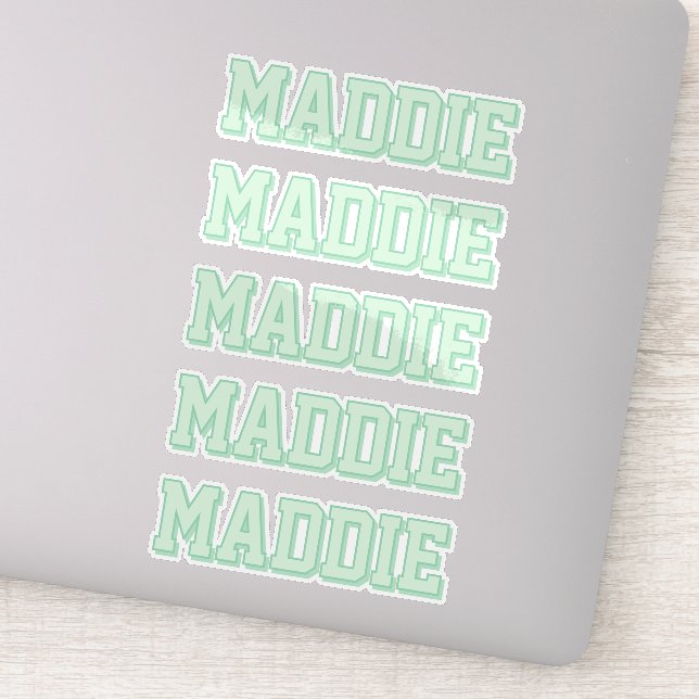 Adesivo Nome verde do pré-disquete (Detalhe)
