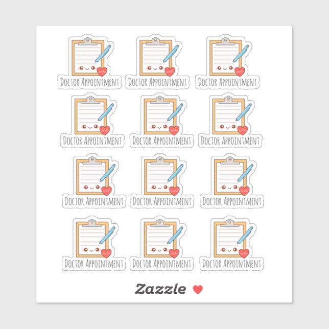 Adesivo Nomeação Médica (Folha)