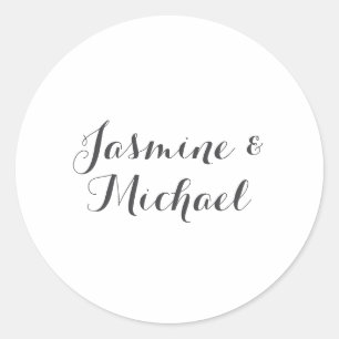 Adesivo Nomes de Casal de Caligrafia Chic Adoráveis 