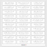 Nomes de Convidado de Casamento e Endereços Chic S