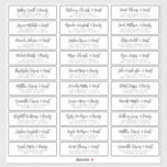 Adesivo Nomes de Convidado de Casamento Endereço Simples M<br><div class="desc">Composto por simples sans serif e serif tipografia moderna. Estes elementos são simples,  elegantes e modernos. Isto tem 30 adesivos. Este foi projetado pelo White Paper Birch Co. exclusivo para Zazzle. Disponível aqui: http://www.zazzle.com/store/whitepaperbirch</div>
