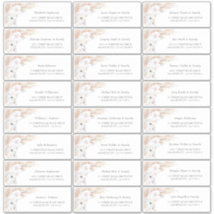 Adesivo Nomes de Convidado Floral Pampas Grass Endereço E