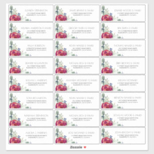 Adesivo Nomes de convidados do Marinho de Península Verme