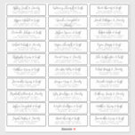 Adesivo Nomes de convidados modernos, simples, preto e bra<br><div class="desc">Composto de sans serif simples e tipografia de script lúdico. Estes elementos são simples,  elegantes e modernos. Isto tem 30 adesivos menores numa folha. Este foi projetado pelo White Paper Birch Co. exclusivo para Zazzle. Disponível aqui: http://www.zazzle.com/store/whitepaperbirch</div>