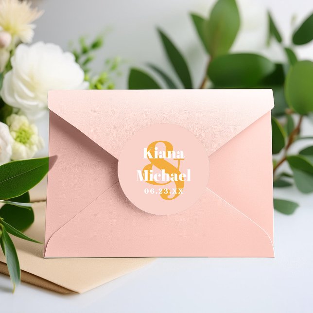 Adesivo Nomes de tipografia sunshine Ampersand Pink ID1048 (Criador carregado)