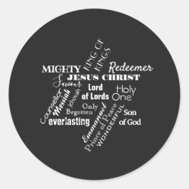 Adesivo Nomes do Vinheta de Natal de Jesus