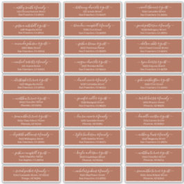 Adesivo Nomes e Endereços de Convidados de Casamento em Sc