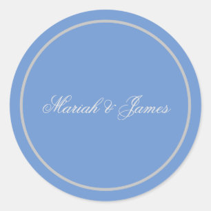 Adesivo Nomes Minimalistas Elegantes Caligrafia Azul Simpl