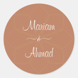 Adesivo Nomes Mínimos de Terracotta Ornamentais Chic