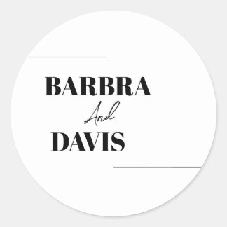 Adesivo Nomes negros e brancos modernos minimalistas