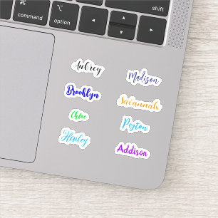 Adesivo Nomes Personalizados de Letra Manual Impermeável