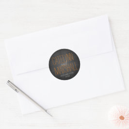 Adesivo Nomes Simples Envelope Favorito Data de Casamento