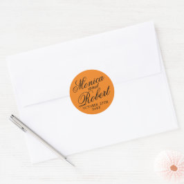 Adesivo Nomes Simples Envelope Favorito Data de Casamento