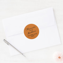 Adesivo Nomes Simples Envelope Favorito Data de Casamento