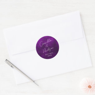 Adesivo Nomes Simples Envelope Favorito Data de Casamento