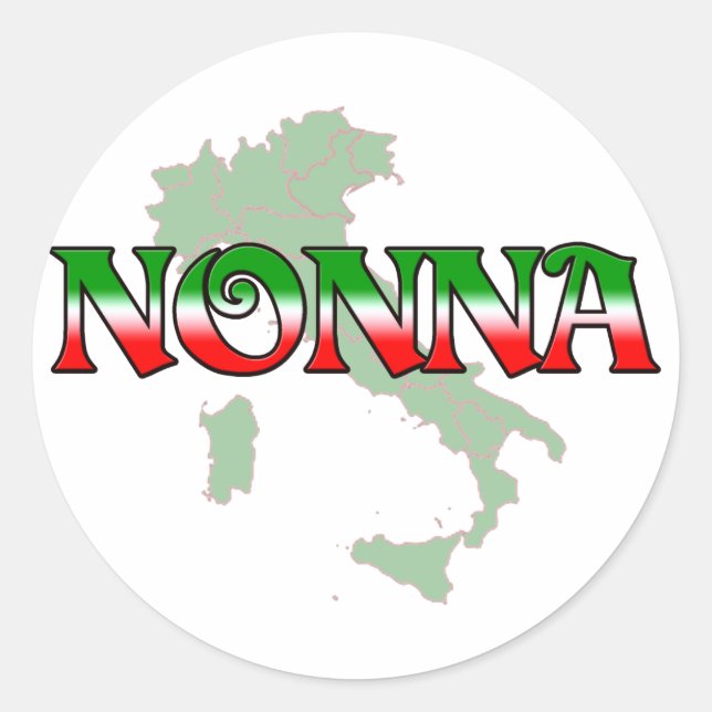 Adesivo Nonna (Avó Italiana) (Frente)