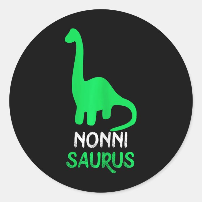 Adesivo Nonni-saurus Funny Dino Dinosaur Nonnisaurus (Frente)