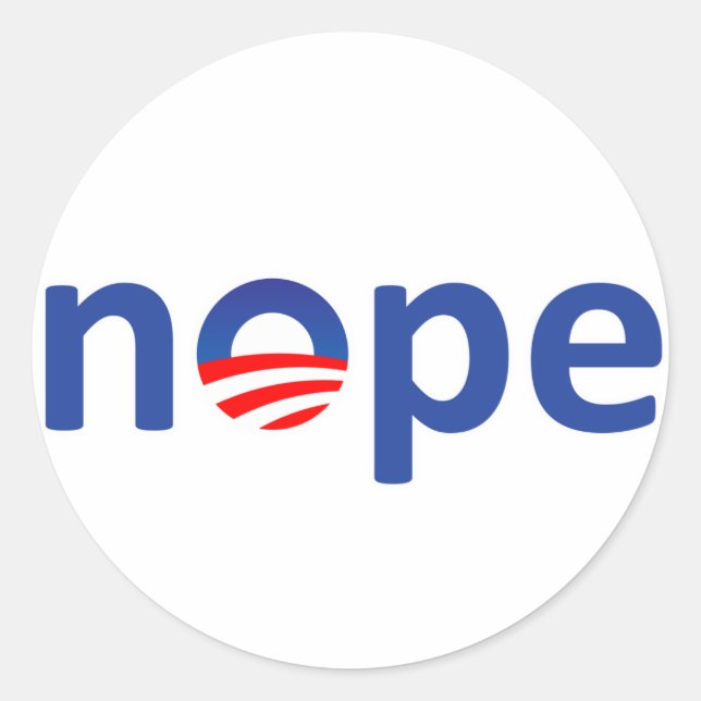Adesivo Nope Obama (Frente)