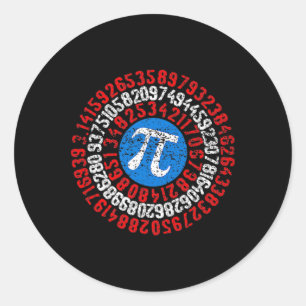 Adesivo Nope Pi Day Engraçado Professor de Máscara Engraça
