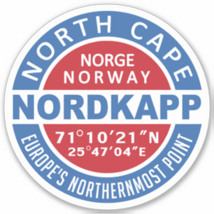 Adesivo NORDKAPP Noruega
