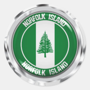 Adesivo Norfolk Island Round Emblem