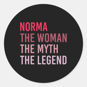 Adesivo Norma A Mulher Mitos Legenda Nome Personalizado Bi