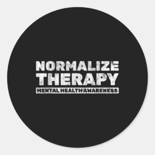 Adesivo Normalizar a Consciência da Saúde Mental da Terapi