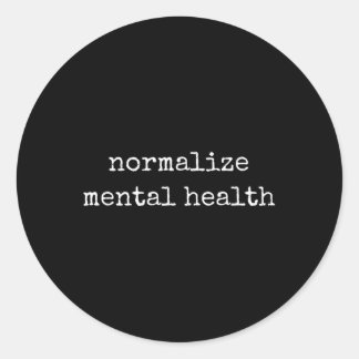 Adesivo Normalizar a saúde mental, homens mulheres saúde m