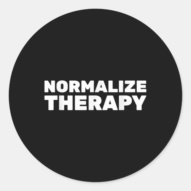 Adesivo Normalizar o tratamento final Estigma Saúde mental (Frente)