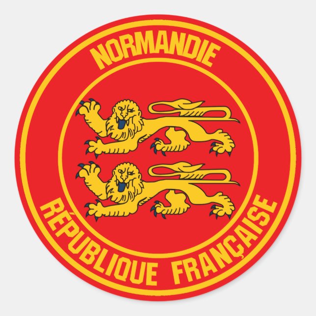 Adesivo Normandie Round Emblem (Frente)