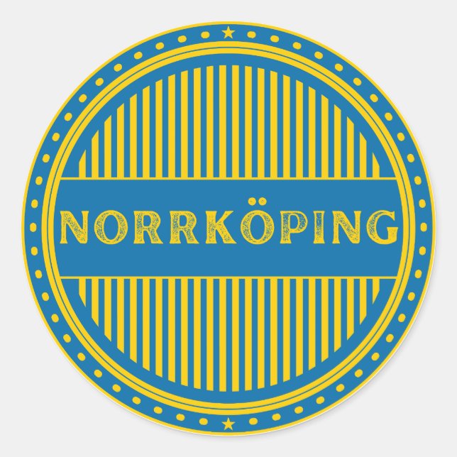 Adesivo Norrköping City Pride Emblem – Swedish Identity (Frente)