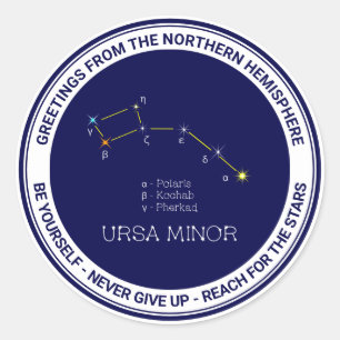 Adesivo Norte Hemisfério Constellation Ursa Menor