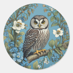 Adesivo Norte Saw-Whet Owl William Morris Inspirado