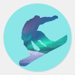 Adesivo Norte Snowboarder Luzes Palas Palhetas