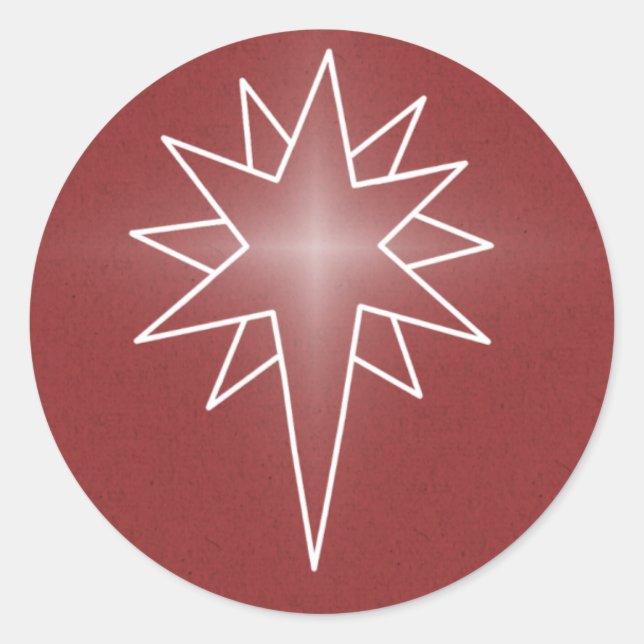 Adesivo Norte Star Christmas Stickers, Vermelho (Frente)