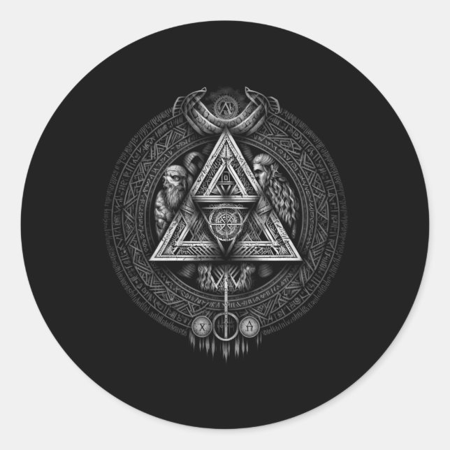 Adesivo Norte Valhalla Norse Mythology (Frente)