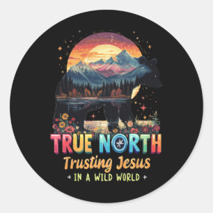 Adesivo Norte Verdadeiro Confiar em Jesus Em Um Mundo Selv