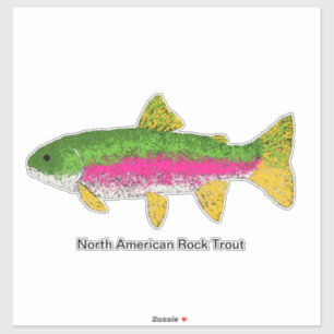 Adesivo North American Rock Trout