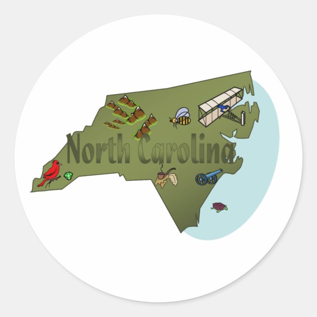 Adesivo North Carolina Sticker (Frente)