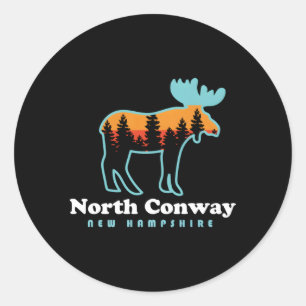 Adesivo North Conway New Hampshire Moose Mounlands