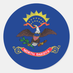 Adesivo North Dakotan Flag, Flag of North Dakota