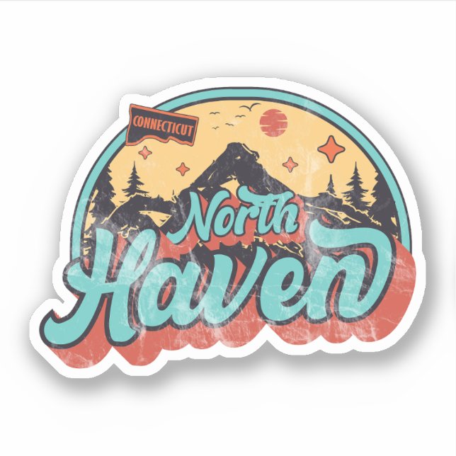 Adesivo North Haven, Connecticut (Frente)