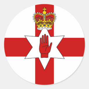 Adesivo North Ireland Sticker, Irish, Belfast, Ulster Flag