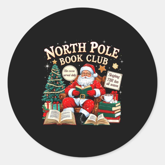 Adesivo North Le Book Club Cozy Christmas Reading Gift  (Frente)