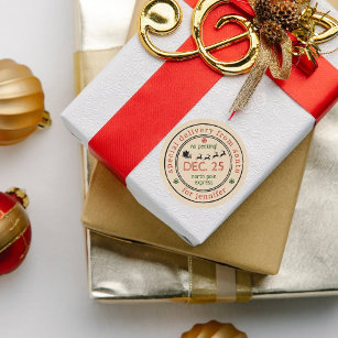 Adesivo North Pole Special Delivery Santa Christmas Gift