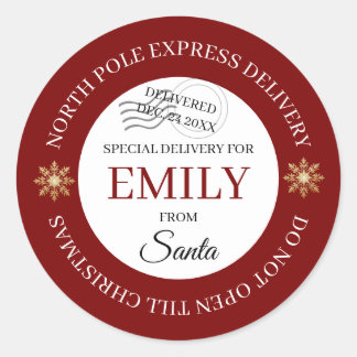 Adesivo North Pole Special Delivery Stickers