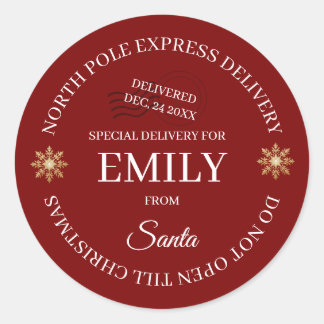 Adesivo North Pole Special Delivery Stickers